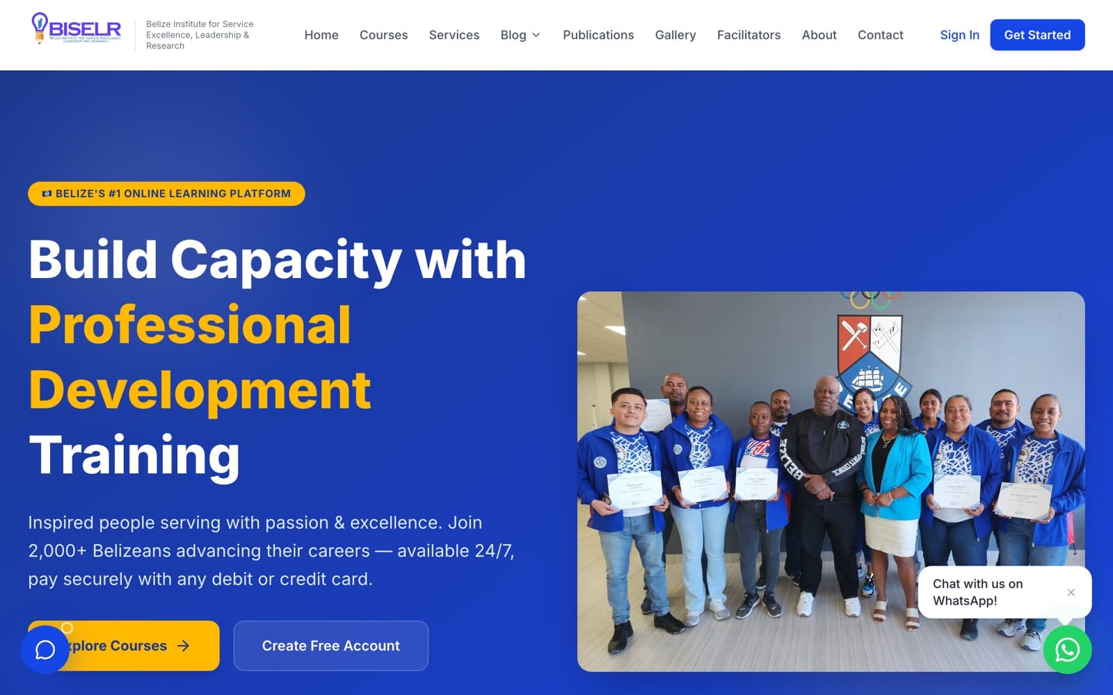 bzLearn — website built by Belize AI Solutions